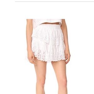 Loveshackfancy Ruffle miniskirt